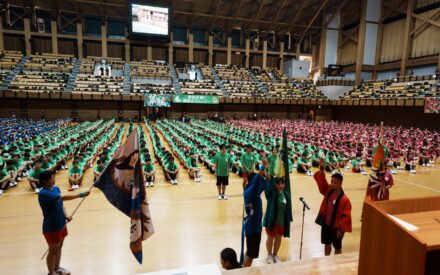 【校長便り10月】武道館での運動会