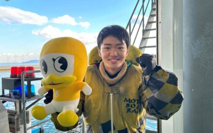 【卒業生 初勝利！】H30年度特進コース卒業　石井伸長選手　ボートレーサーとして初勝利！