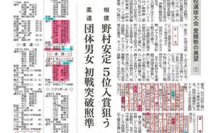 春の全国高校選抜大会　愛媛勢の展望［１］テニス・卓球