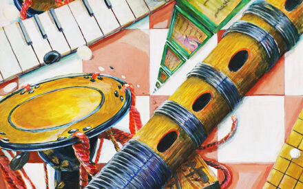 令和7年度県民総合文化祭　リーフレット原画　プログラム表紙　【採用】