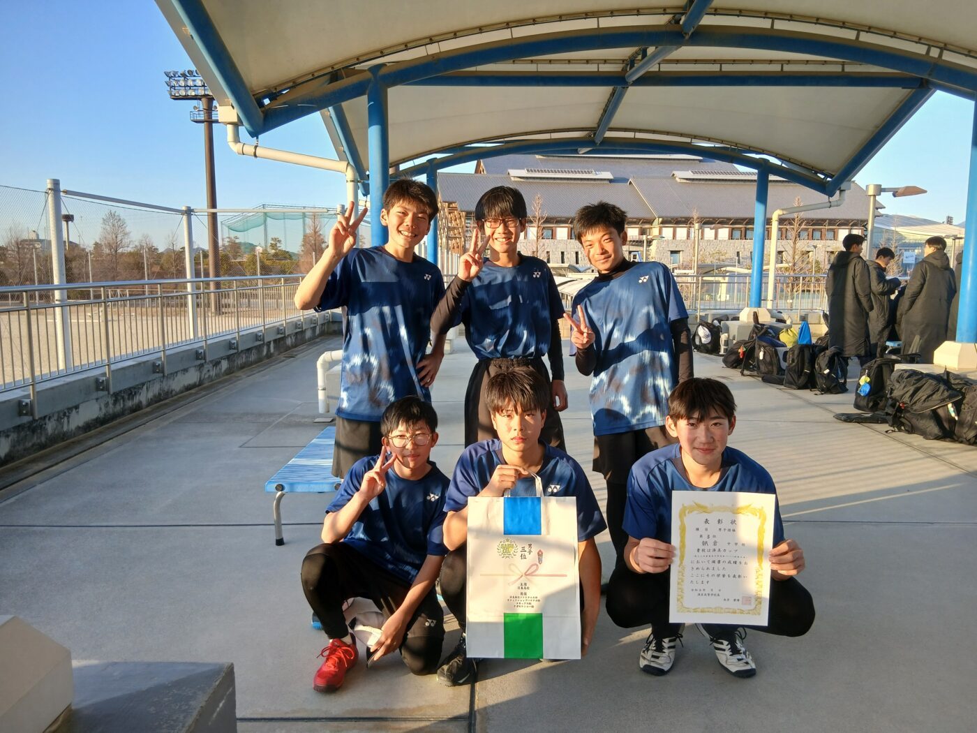 男子第３位　朝倉中学校