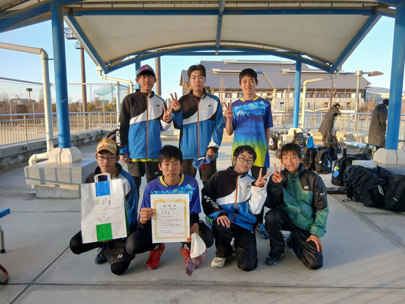 男子第３位　丹原東中学校